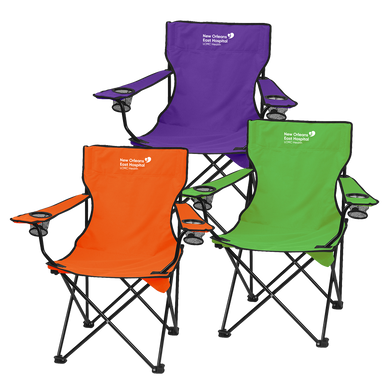 New Orleans East Hospital Folding Chair with Carrying Bag