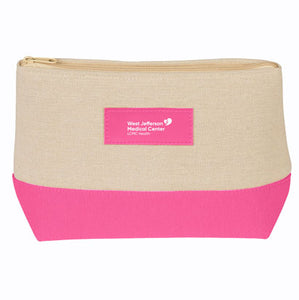 West Jefferson Medical Center Pink Cosmetic Bag