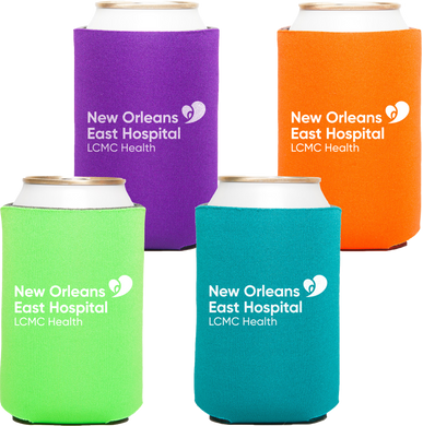 New Orleans East Hospital Low Quantity Koozie