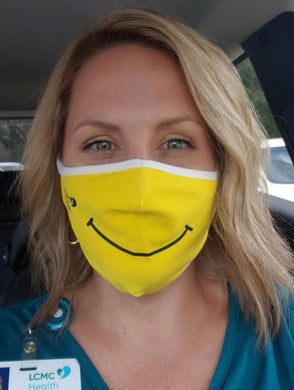 Lakeview Hospital -Smiley Face Fabric Mask