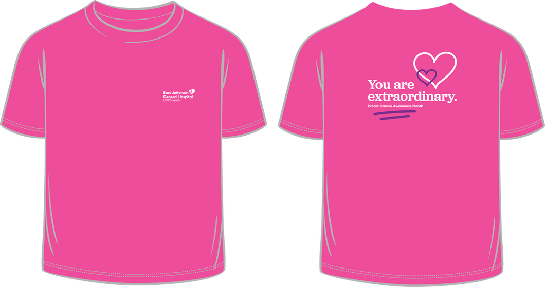 While Supplies Last- Personal Item Pink Breast Cancer Awareness Tee Shirt (EJGH)