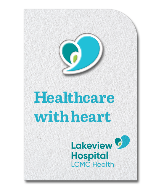 Lakeview Hospital Heart Lapel Pin