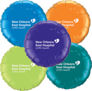 New Orleans East Hospital 18” Microfoil Balloon with 1 Color Imprint