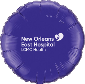 New Orleans East Hospital 18” Microfoil Balloon with 1 Color Imprint