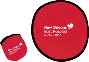 New Orleans East Hospital 10" Flying Disc with Matching Pouch