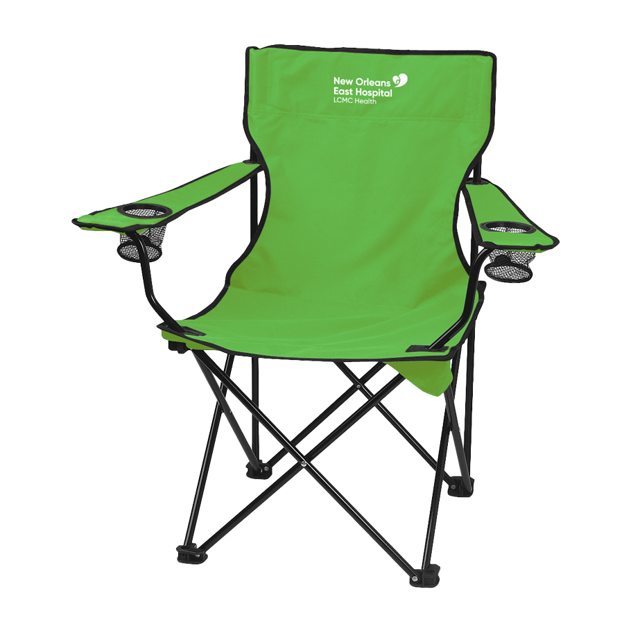 New Orleans East Hospital Folding Chair with Carrying Bag