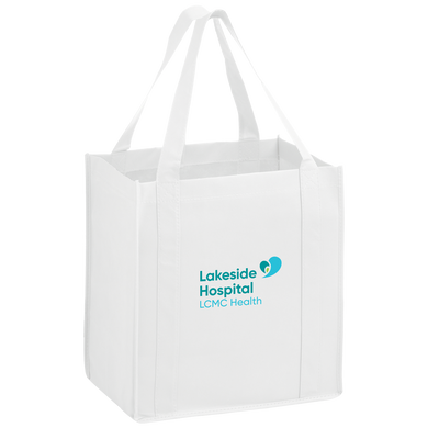 Lakeside Hospital White Non Woven Shopper Tote Bag