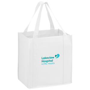 Lakeview Hospital White Non Woven Shopper Tote Bag