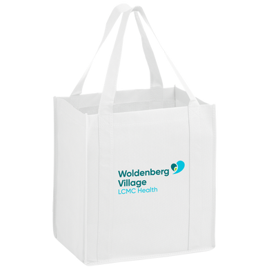 Woldenberg Village White Non Woven Shopper Tote Bag