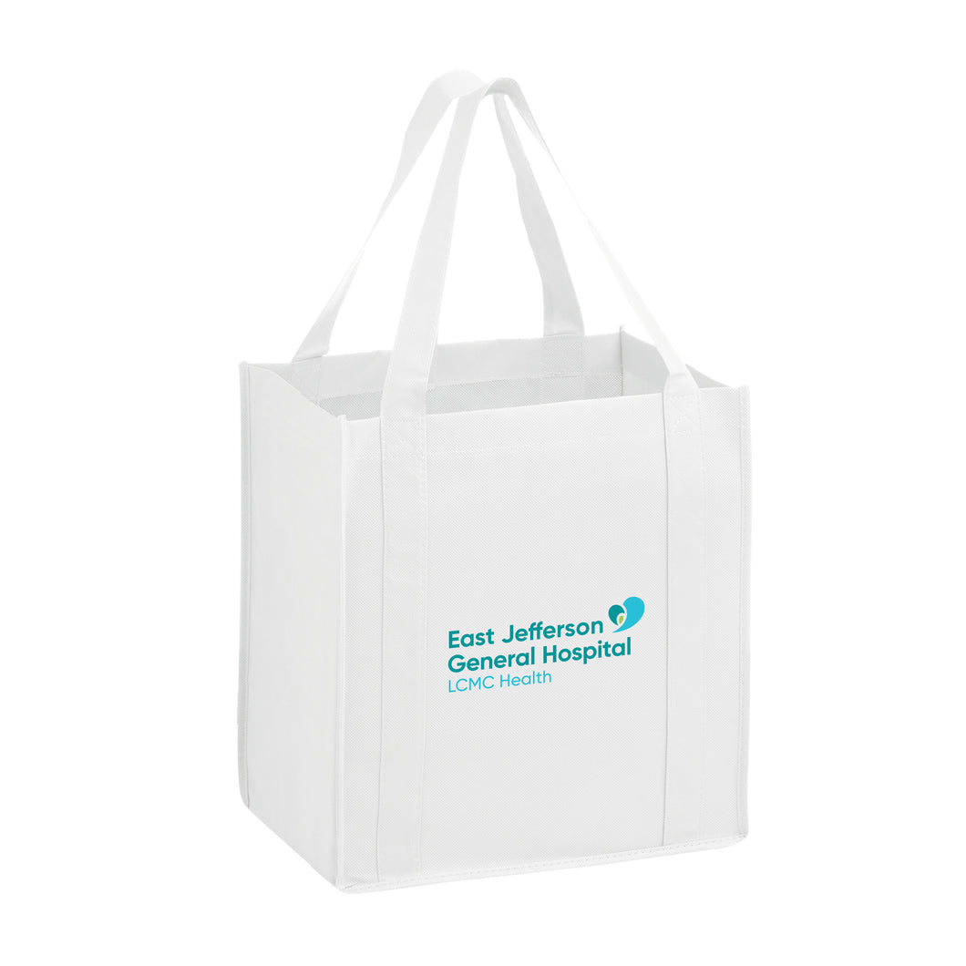 East Jefferson General Hospital White Non Woven Shopper Tote Bag