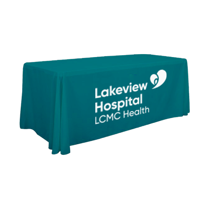Lakeview Hospital 6' Seamless Throw Table Cover