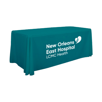 New Orleans East Hospital 6' Seamless Throw Table Cover